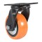 Vestil Polyurethane Swivel Caster 5 In. Diameter x 2 In. Width 639 Lb. Capacity Orange/Silver CST-E6-5X2PUP-S - alternate 6